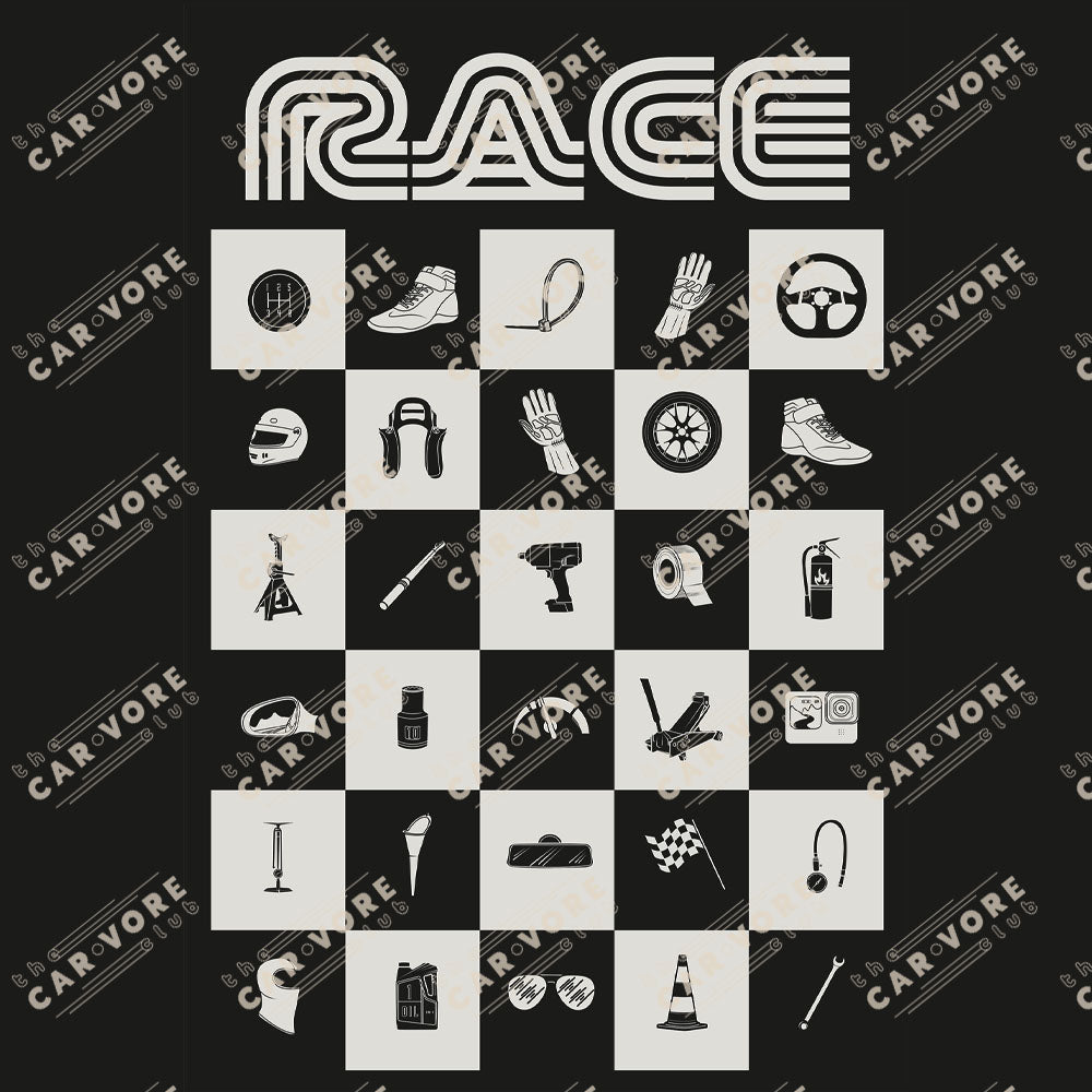 Race Pattern Poster