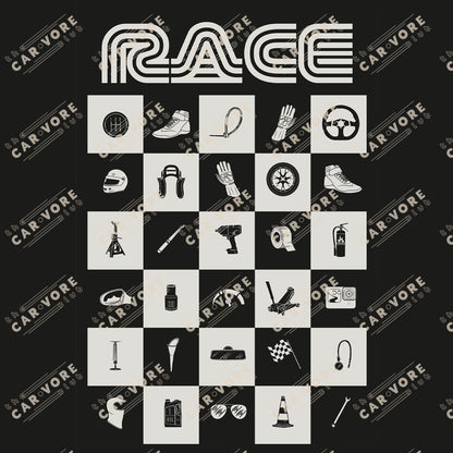 Race Pattern Poster