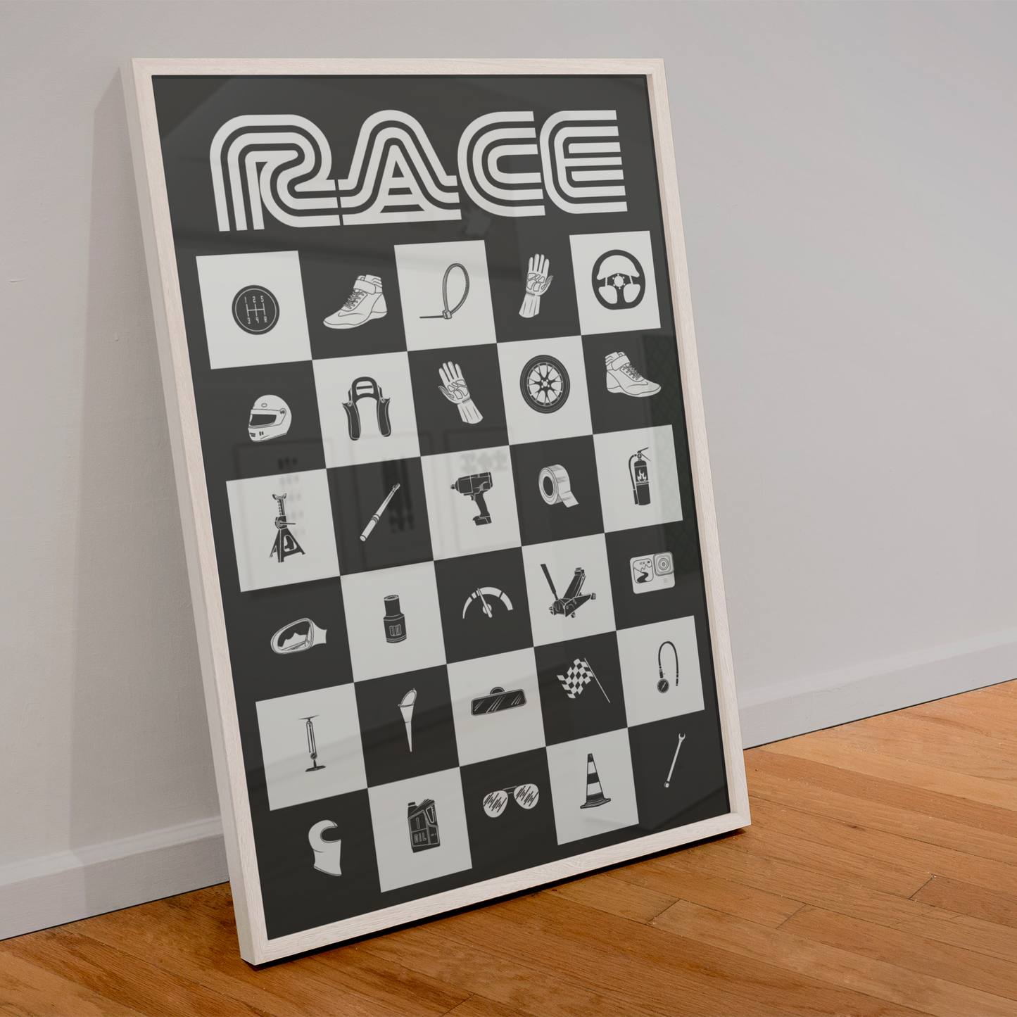 Race Pattern Poster