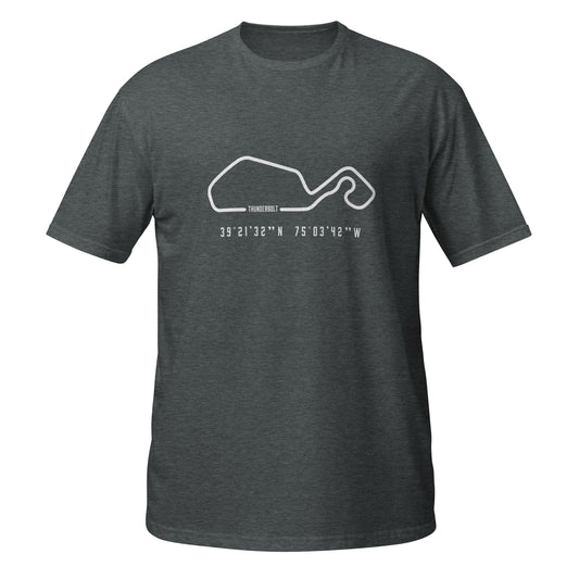 Thunderbolt Track Outline Unisex T-Shirt