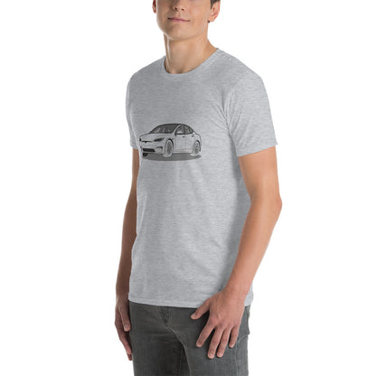 Model S Front View On Unisex T-Shirt (3 Colors Available)