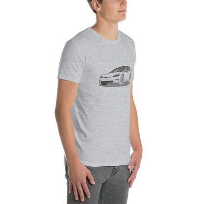 Model S Front View On Unisex T-Shirt (3 Colors Available)