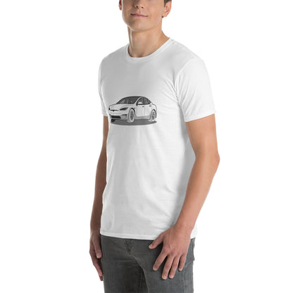 Model S Front View On Unisex T-Shirt (3 Colors Available)