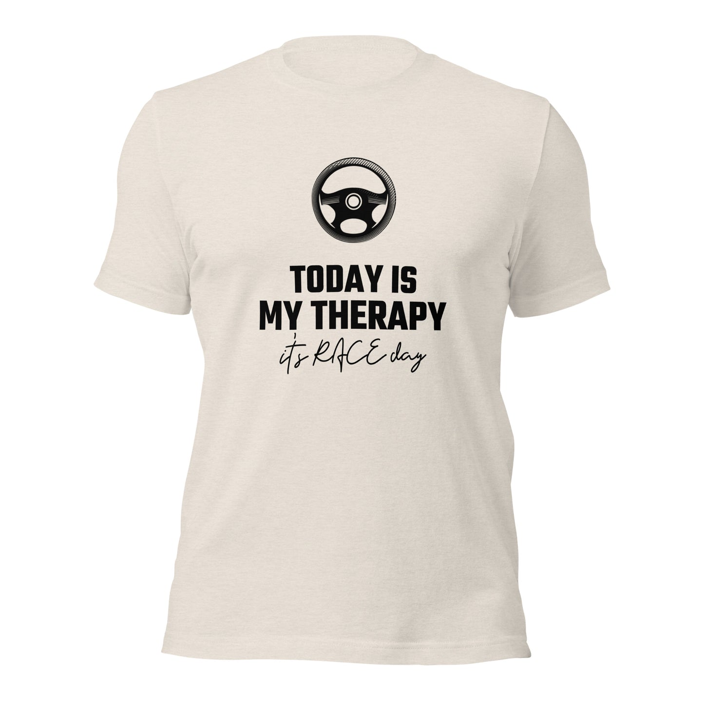 It's Race Day Track Day Road Course Racing Heather Dust Premium Unisex T-Shirt