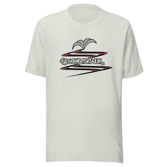 Fishtailing Road Course Track Day Racing Silver Unisex T-Shirt