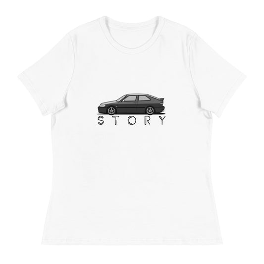 Saab Story Viggen Women's Relaxed White T-Shirt