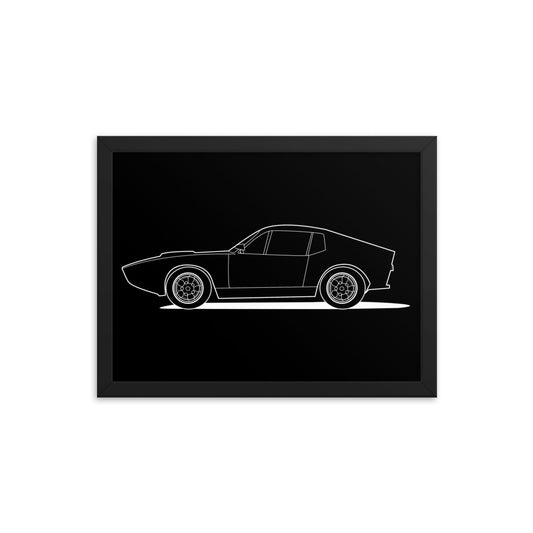 Saab Sonett 12 in. x 16 in. Framed Poster