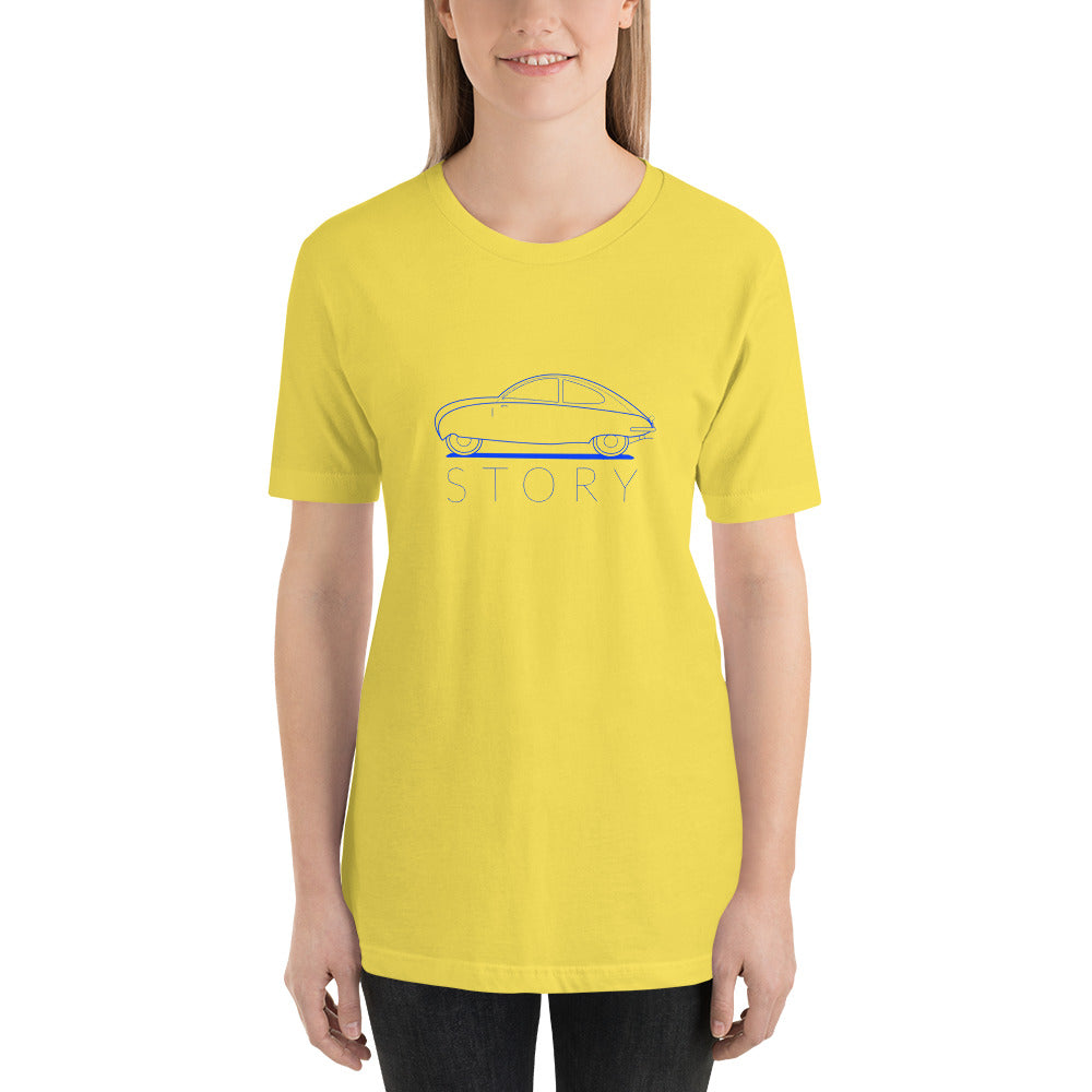 Saab Urssab Story Outline Yellow Unisex T-shirt