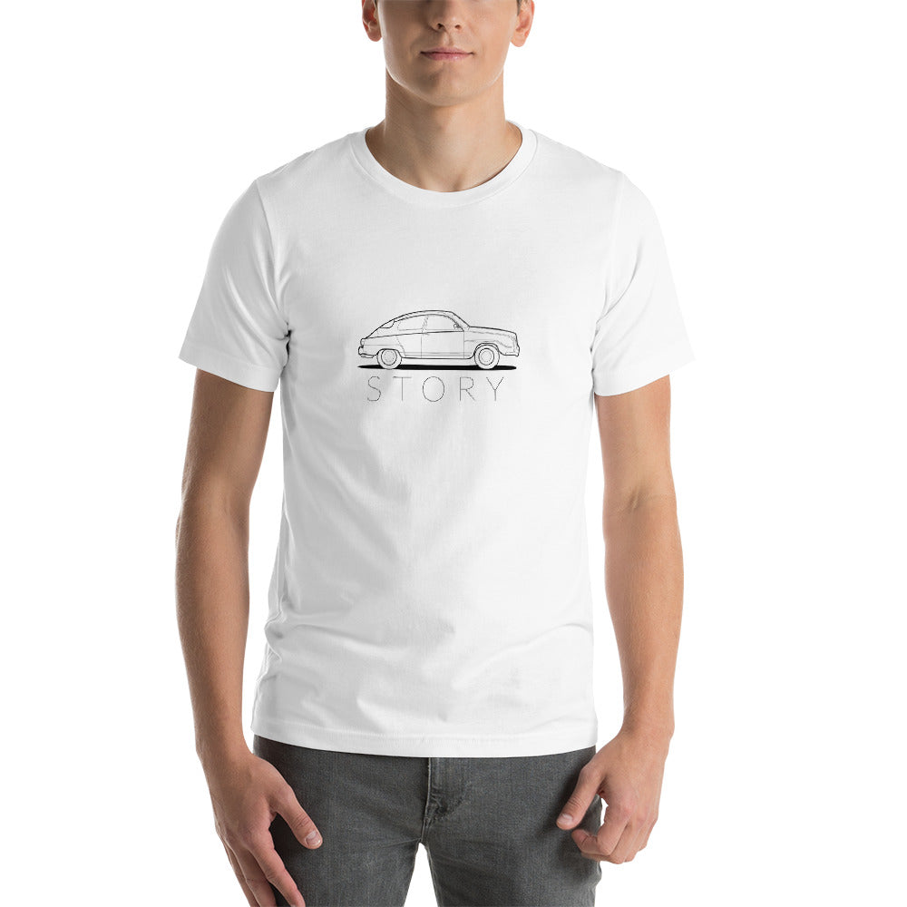 Saab 96 Story Outline Unisex T-Shirt (5 Colors Available)