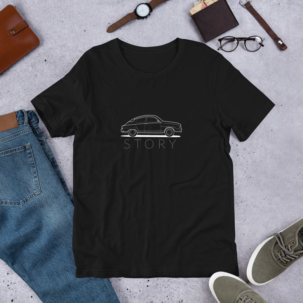 Saab 96 Story Outline Unisex T-Shirt (5 Colors Available)