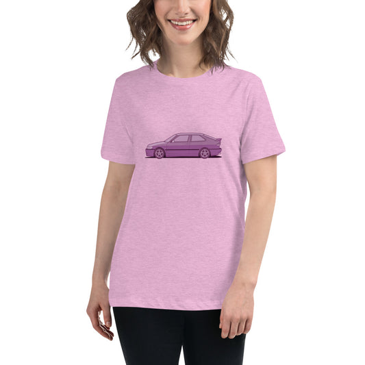 Saab 9-3 Viggen Women's Relaxed Lilac T-Shirt