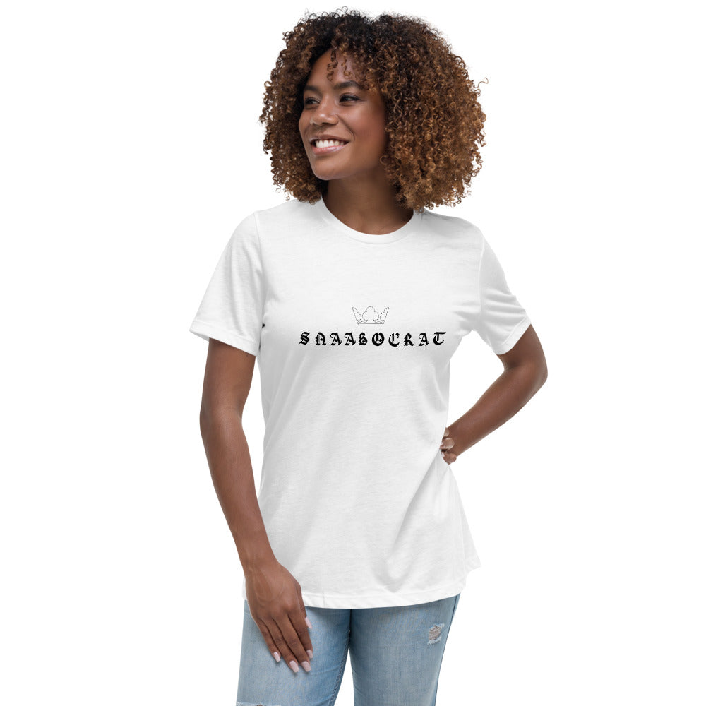 Snaabocrat Saab Women's Relaxed White T-Shirt