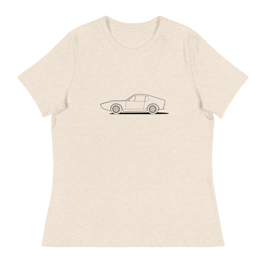 Saab Sonett Outline Women's Relaxed Beige T-Shirt