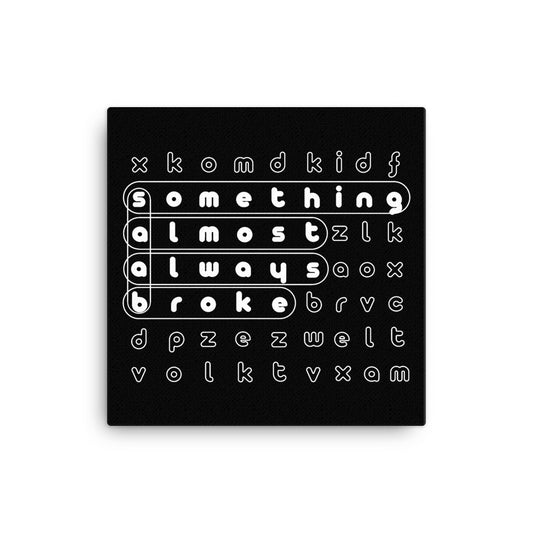 Saab S.A.A.B Something Almost Always Broke 12 x 12 Canvas