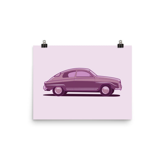 Saab 96 12 in. x 16 in. Poster