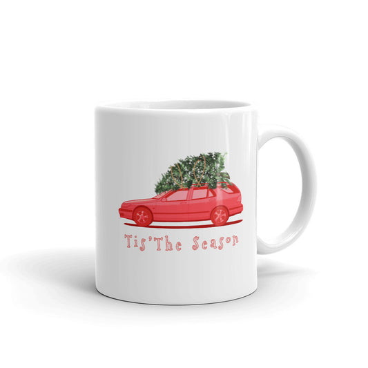 Saab 9-5 Wagon Tis The Season Christmas Holiday 11 oz Coffee Mug