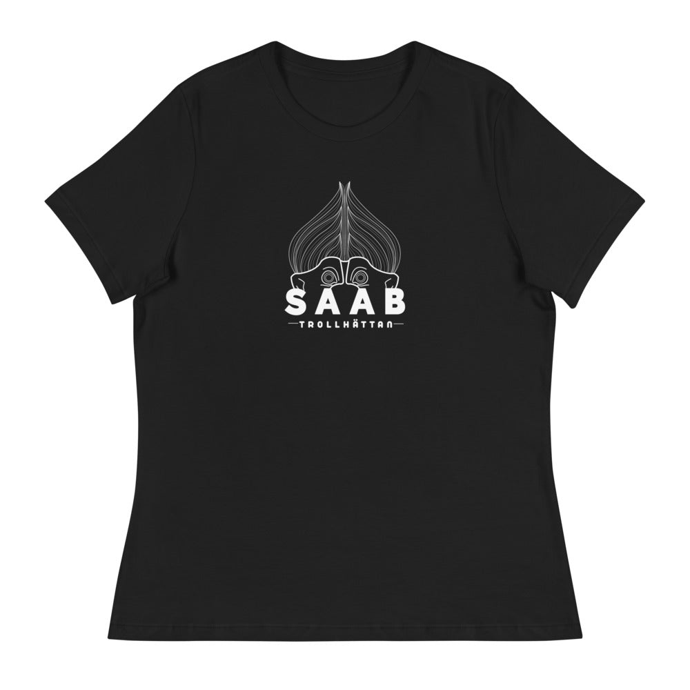 Saab Trollhättan Women's Relaxed Black T-Shirt