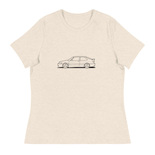 Saab Viggen Outline Women's Relaxed Beige T-Shirt