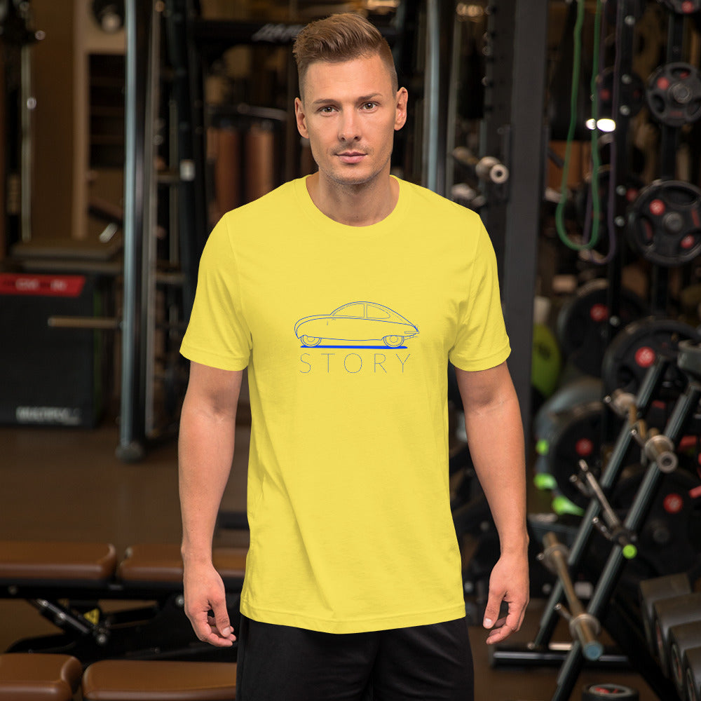 Saab Urssab Story Outline Yellow Unisex T-shirt