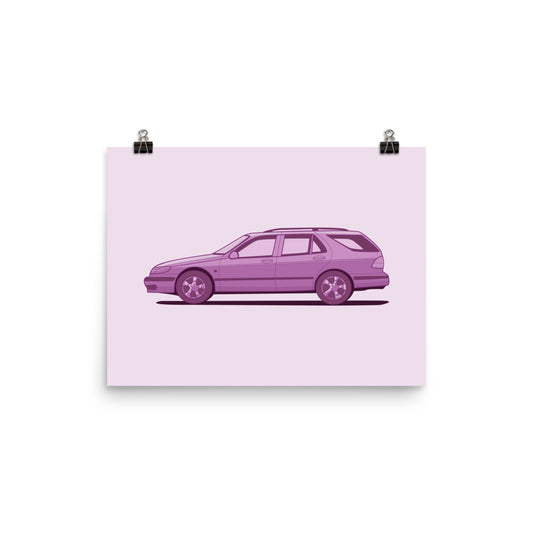 Saab 9-5 Wagon 12 in. x 16 in. Poster