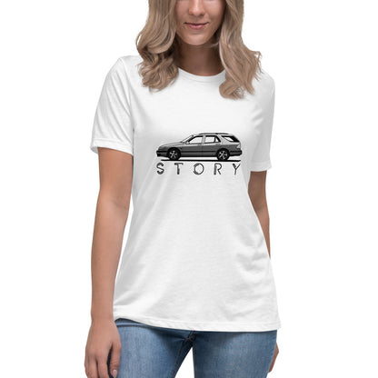 Saab Story 9-5 Wagon Women's Relaxed White T-Shirt