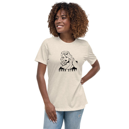 Pop Art Saab Story Women's Relaxed Beige T-Shirt