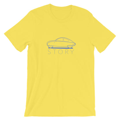 Saab Urssab Story Outline Yellow Unisex T-shirt