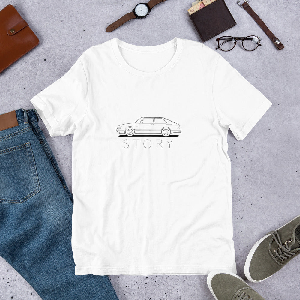 Saab Story 900 SPG Outline Unisex T-Shirt (6 Colors Available)