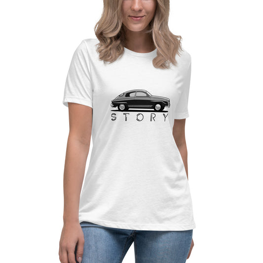 Saab Story 96 Monte Carlo Women's Relaxed White T-Shirt