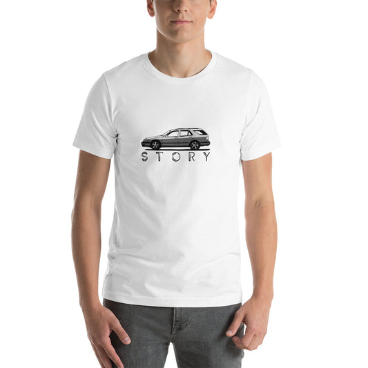 Saab 9-5 Wagon Sport Combi Wagon Story White Unisex T-shirt