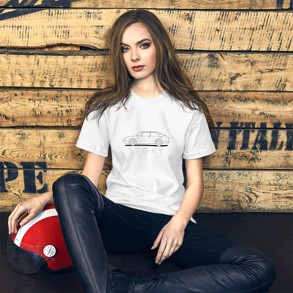 Saab Story 900 SPG Outline Unisex T-Shirt (6 Colors Available)