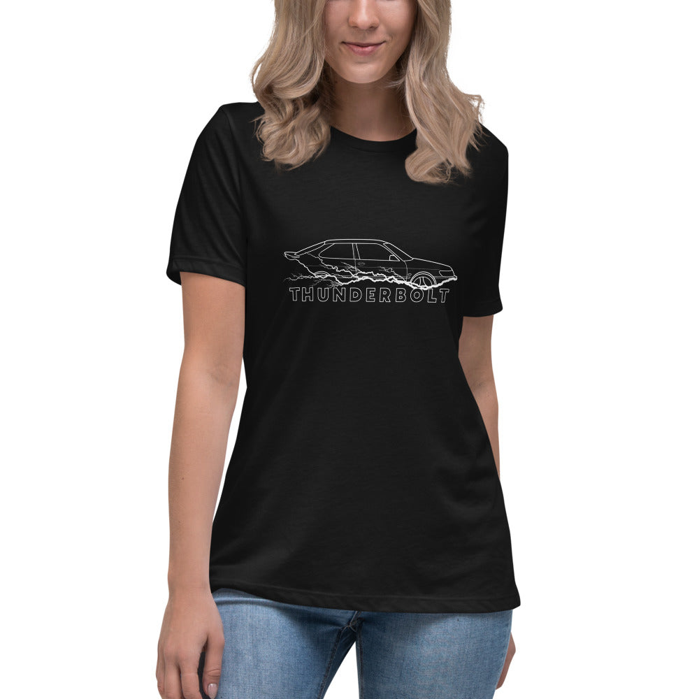 Saab 9-3 Viggen Thunderbolt Women's Relaxed Black T-Shirt