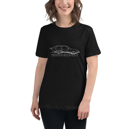 Saab 9-3 Viggen Thunderbolt Women's Relaxed Black T-Shirt