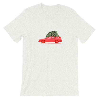 Saab 9-5 Wagon Christmas Tree Holiday Ash Unisex T-Shirt