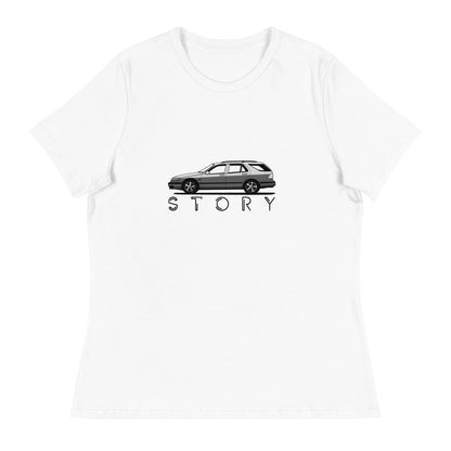 Saab Story 9-5 Wagon Women's Relaxed White T-Shirt