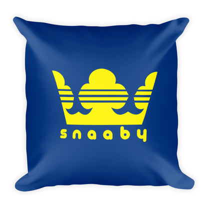 Saab Snaaby Crown Blue Basic  18 x 18 Throw Pillow