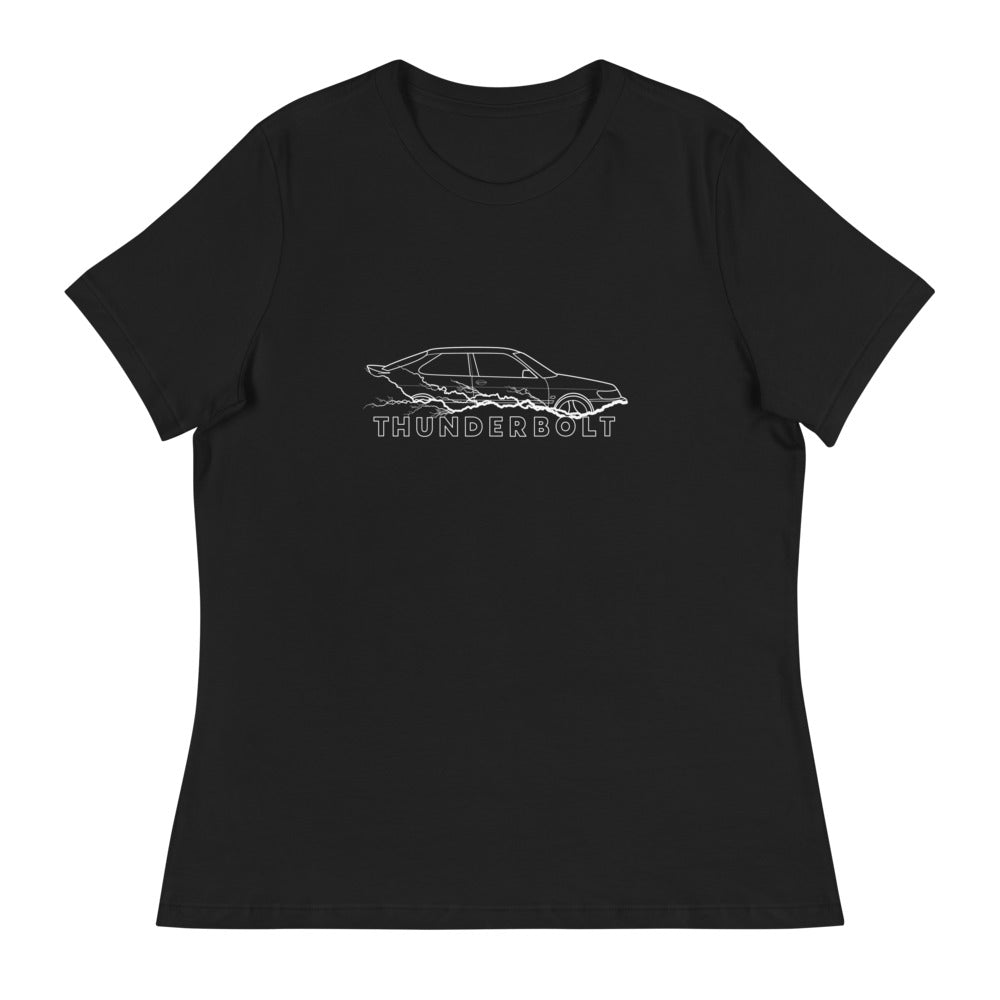 Saab 9-3 Viggen Thunderbolt Women's Relaxed Black T-Shirt