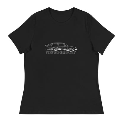 Saab 9-3 Viggen Thunderbolt Women's Relaxed Black T-Shirt