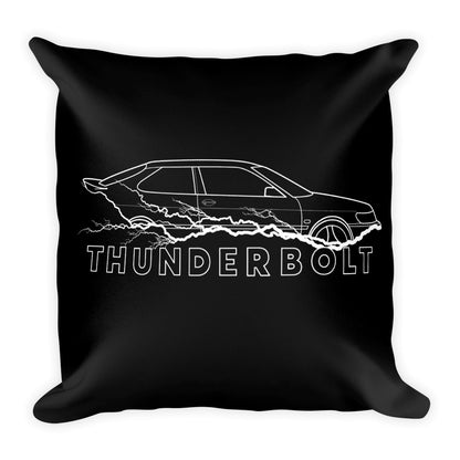 Saab 9-3 Viggen Thunderbolt Black 18 x 18 Throw Pillow