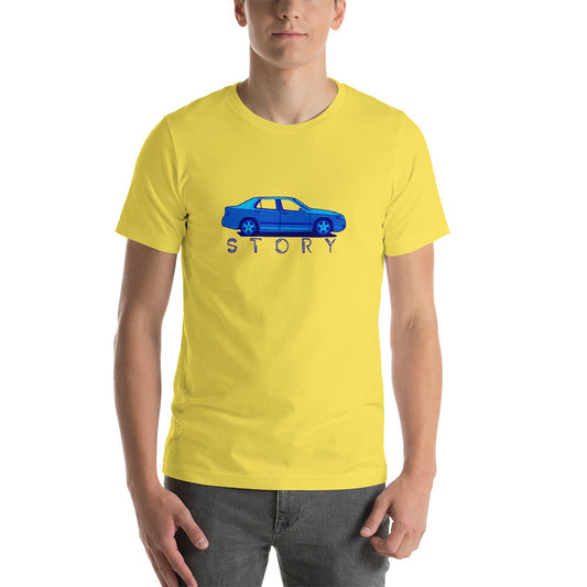 Saab Story 9-5 Sedan Yellow Unisex T-Shirt