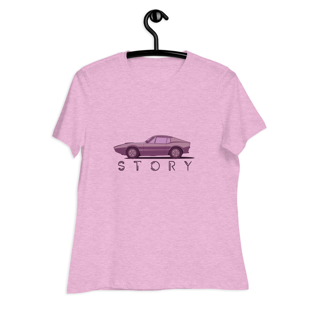 Saab Story Sonett Women's Relaxed Lilac T-Shirt