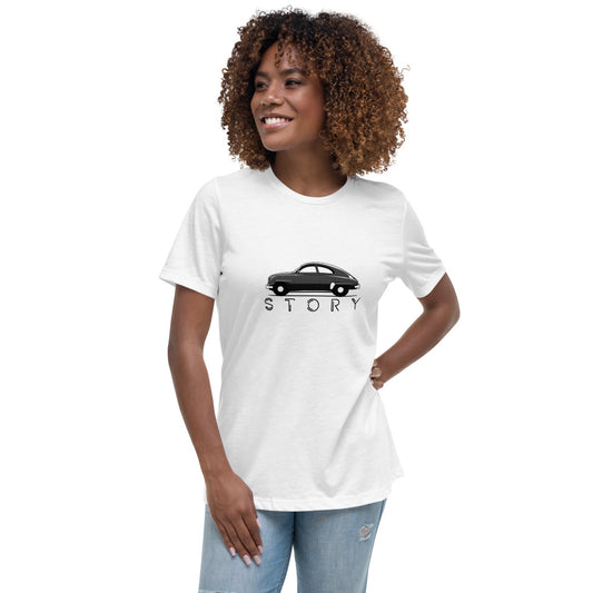 Saab 93 Story Women's Relaxed White T-Shirt