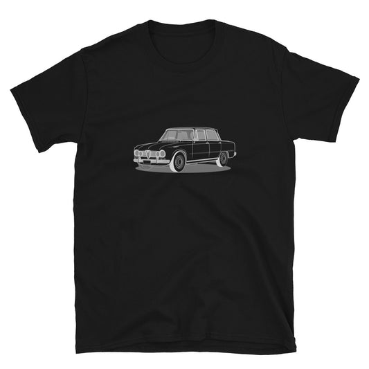 1967 Alfa Romeo Giulia Super Sedan Double Sided Unisex T-Shirt (3 Colors Available)