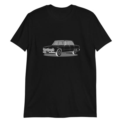 1967 Alfa Romeo Giulia Super Sedan Front Side Unisex T-Shirt (3 Colors Available)