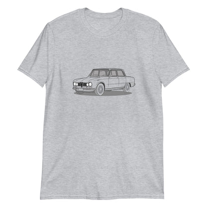 1967 Alfa Romeo Giulia Super Sedan Front Side Unisex T-Shirt (3 Colors Available)