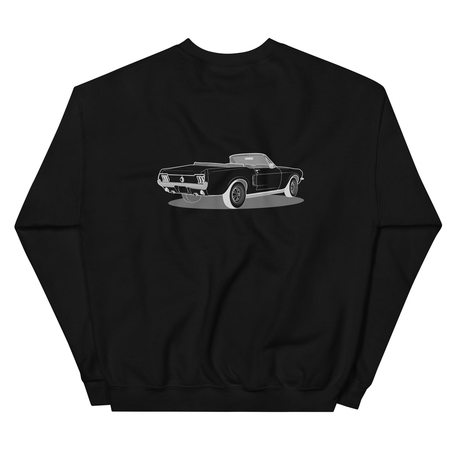  1967 Ford Mustang Convertible Double Sided Unisex Sweatshirt (2 Colors Available)