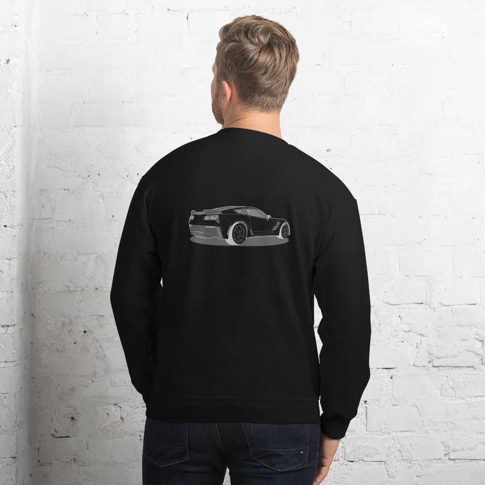 2019 Chevy Corvette Grand Sport Coupe Double Sided Unisex Sweatshirt (2 Colors Available)