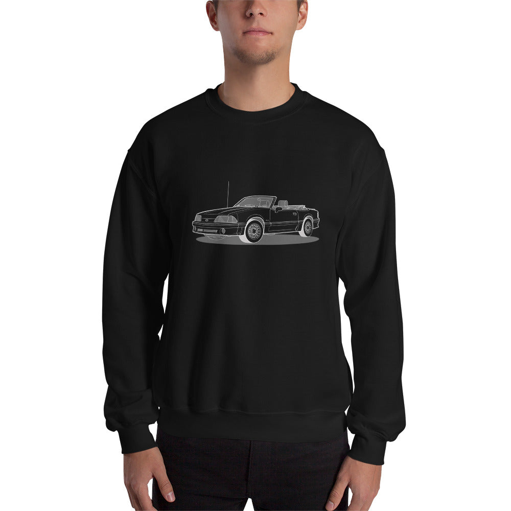 1989 Ford Mustang Convertible 5.0 Double Sided Unisex Sweatshirt