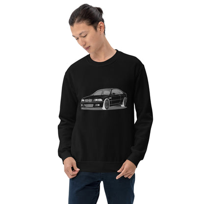 2006 BMW E46 M3 Coupe Front Side Unisex Sweatshirt (2 Colors Available)