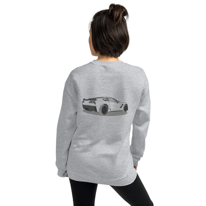 2019 Chevy Corvette Grand Sport Coupe Double Sided Unisex Sweatshirt (2 Colors Available)